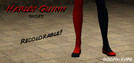 Sims 3 — Harley Quinn Shoes by goofgirl95 — Two-colored flats inspired by DC Comics' Harley Quinn costume.