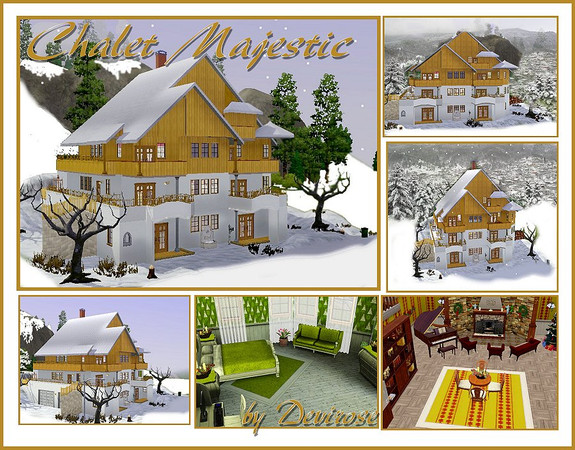 Sims 3 — -Chalet Majestic- by Devirose — Splendor of Chalets,this was a old hotel,but now is a beautiful house of rich