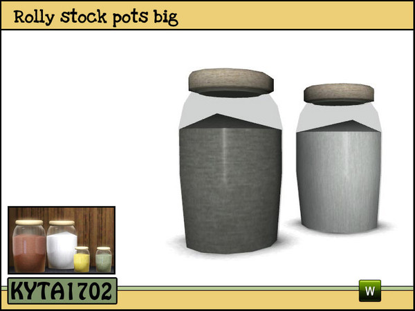 Sims 3 — Rolly stock pots big by Kyta1702 — Mesh by Kyta1702 @ TSR - more creations @ simline-design.com
