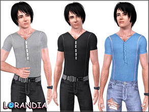 Sims 3 — Males Tee shirt by LorandiaSims3 — Shirt for your sims 3 males casual, athletic and relax wardrobe. 3