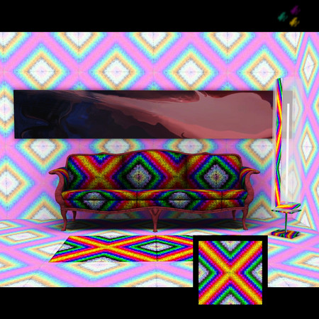 Sims 3 — Geometric Rainbow 02 by Flovv — Nice modern pattern, great for all ages, in all houses and on all closes.