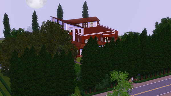 Sims 3 — Summer Hills Villa - 8br, 3ba by xpmode — This three story home features a fresh balcony, lots of spare space, a