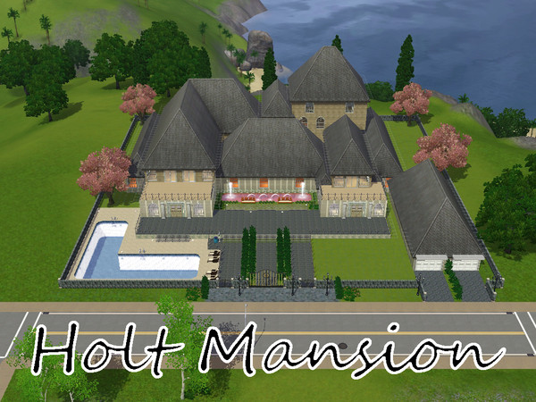 Sims 3 — Holt Mansion by bostontyme — 4 bedrooms 3 bathrooms study spacious kitchen 2 story walk-out balconies theatre