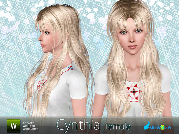 Sims 3 — Newsea Cynthia Female  Hairstyle by newsea — This hairstyle is for female. Works for teen, young adult, adult