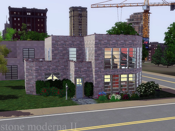 Sims 3 — Stone Moderna II by lopezino — The second house in my series of Modern, Compact and Extravagant houses. The