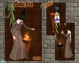 Sims 2 — Magic Fire by solfal — A magic fire that can be turned on and of by the sim. Adds a little fun. 