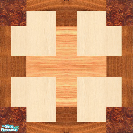 Sims 2 — DiY_Wld_Almond by Dialectically_yours —  The Oaktown Renovation Society loved the Wildweave set of flooring so