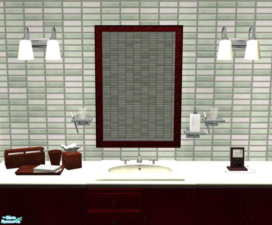 Sims 2 — PB Bathroom - Mirror by ShinoKCR — New Texture