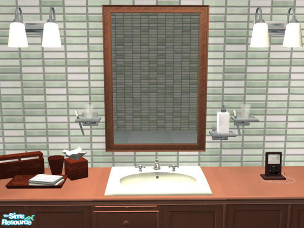 Sims 2 — PB Bathroom Recolor Honey - Mirror by ShinoKCR — We have uploaded new recolors to match the new meshes 