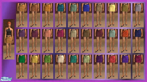 Sims 2 — Belted Skirt Set by sweetokie80 — A set of belted skirts to match the halters I just added. Hope ya enjoy!