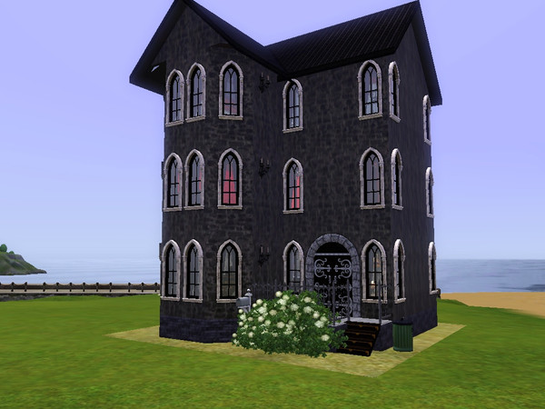 Sims 3 — Mini Goth House by Izziebelle — This little house is perfect for a Vampire or someone into Gothique taste. It