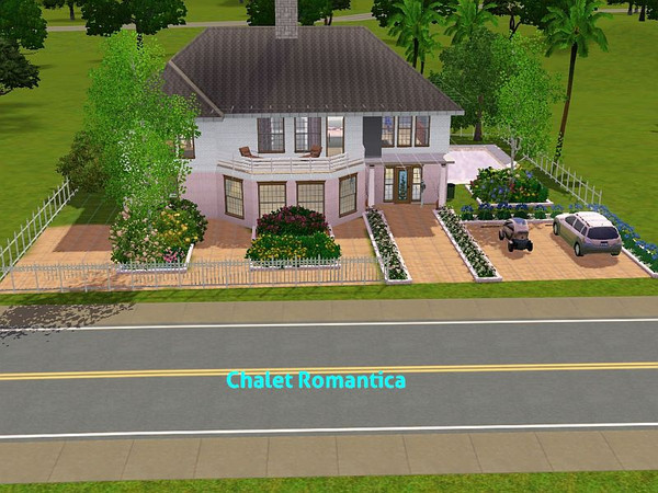 Sims 3 — Chalet Romantica by DO5NBR — Romantic house for a big family. First floor: bathroom, livingroom with fireplace,