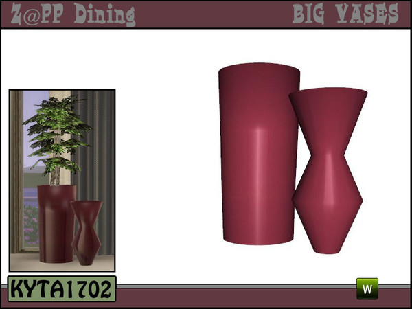 Sims 3 — Z@PP big Vase by Kyta1702 — Mesh by Kyta1702 @ TSR - more creations @ simline-design.com