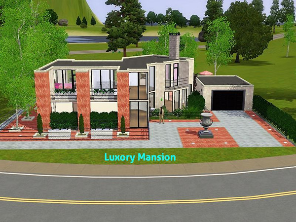 Sims 3 — Luxory Mansion by DO5NBR — Luxorious and spacious house with a nice kitchen and diningroom, a pretty livingroom