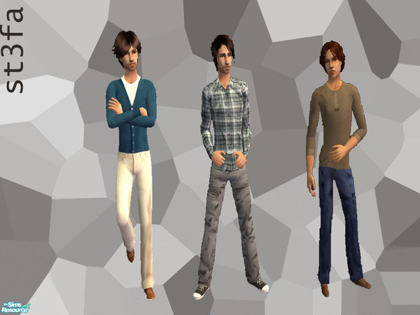Sims 2 — Everyday clothes by st3fa — There are my first everyday outfits for male sims.I hope you will like them.