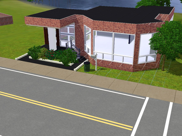 Sims 3 — Tuvan by oldmember_Mihai_13 — Small brick house for starter sim.