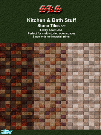 Sims 2 — Kitchen & Bath Stone Tiles 1 by 71robert13 — Taken from Kitchen & Bath Stuff, now made Full wall & 4