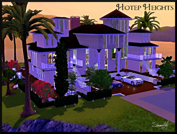 Sims 3 — Hotep Heights by simmothy — Hotep Heights is a mediterranean family home. It comes with the following: 1st