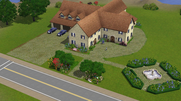 Sims 3 — French Luxury by code46 — This is a Totally make over of EA's wine brewery in Champs Les Sims. I made the house