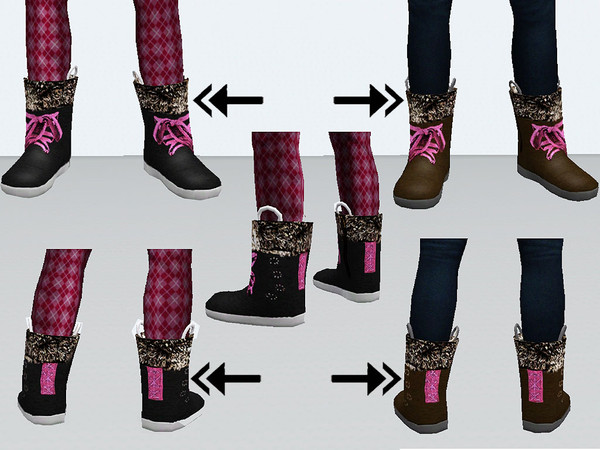 Sims 3 — punie_fcshoes_002 by punie — 3 recolorable areas.
