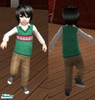Sims 2 — Christmas Vest by juliealesha — Green Christmas vest for toddler boys. Part of a christmas collection =)