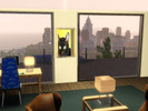 Sims 3 — Pepper The Black Cat's Painting by darkchinchilla — Picture of a black kitty looking out to your beautiful room!