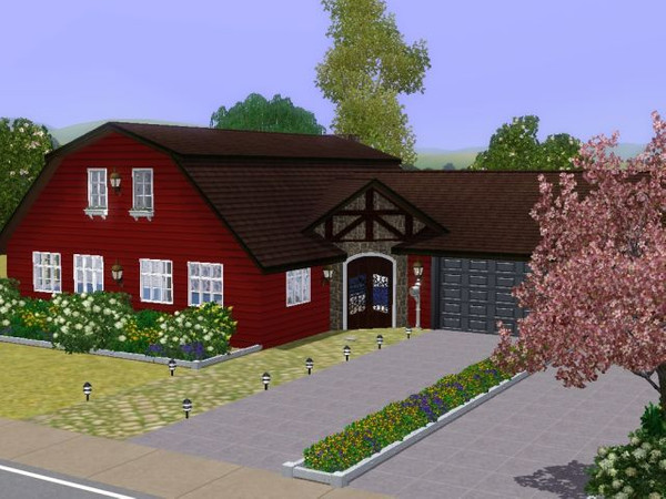 Sims 3 — Old Red Barn by jadepanther198303 — 3bedroom 3.5 bath 2 car garage