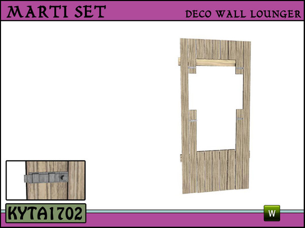 Sims 3 — wall deco lounger by Kyta1702 — Mesh by Kyta1702 @ TSR - more creations @ simline-design.com