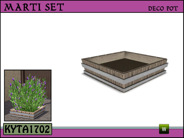 Sims 3 — Marti deco pot  by Kyta1702 — Mesh by Kyta1702 @ TSR - more creations @ simline-design.com