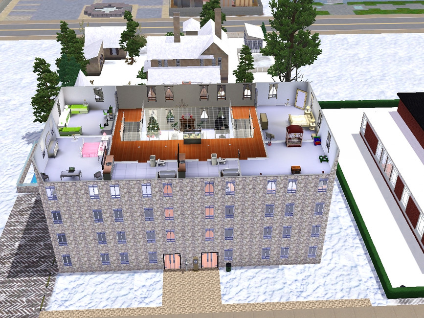 The Sims Resource 4 bedroom luxury Apartment