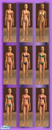 Sims 2 — Sexy Bikini Set by sweetokie80 — Ive always loved this bikini type, and wanted some differnt colors. I thought