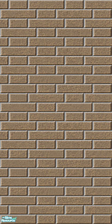 Sims 2 — Chestnut wall 2 by Spaik — A simple brick wall. Look for matching floors.