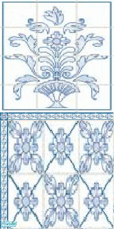 Sims 2 — KitchenWall4 by The_Unicorn — -