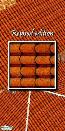 Sims 2 — Maroon Japanese Roof Tiles - east by Tiko — 