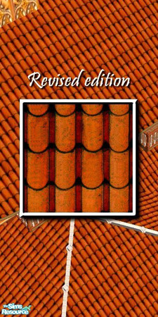 Sims 2 — Maroon Japanese Roof Tiles - north by Tiko — 