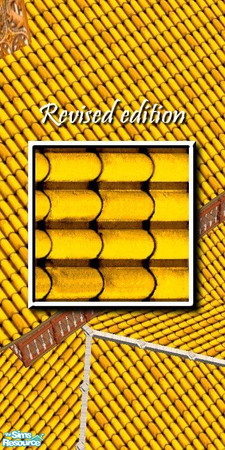 Sims 2 — Gold Japanese Roof Tiles - west by Tiko — 