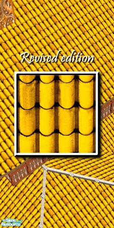 Sims 2 — Gold Japanese Roof Tiles - north by Tiko — 