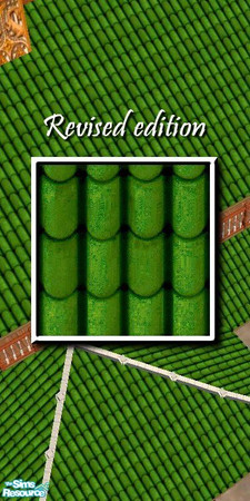 Sims 2 — Emerald Japanese Roof Tiles - north by Tiko — 
