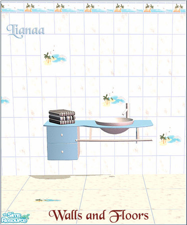 Sims 2 — Set 13 Designer Walls and Floors by TSR Archive — Set 13 Designer Walls and Floors