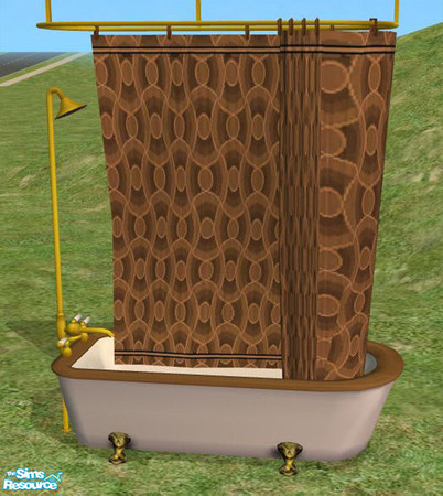 Sims 2 — Casual Bathroom Brown - showertub by tamaki — 