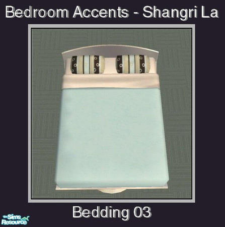 Sims 2 — Bedroom Accents-Shangri La - Bedding 03 by Waverly — The Bedroom Accents collection consists of new beddings,