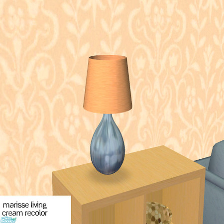 Sims 2 — Marisse Living Room Cream Recolor- Lamp by agaliha5 — A recolor of sim_man123's Marisse Living Room set. You