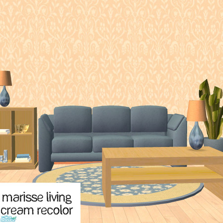Sims 2 — Marisse Living Room Cream Recolor  by agaliha5 — A recolor of sim_man123's Marisse Living Room set. You MUST
