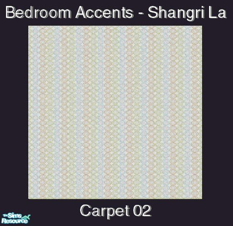 Sims 2 — Bedroom Accents-Shangri La - Carpet 02 by Waverly — The Bedroom Accents collection consists of new beddings,