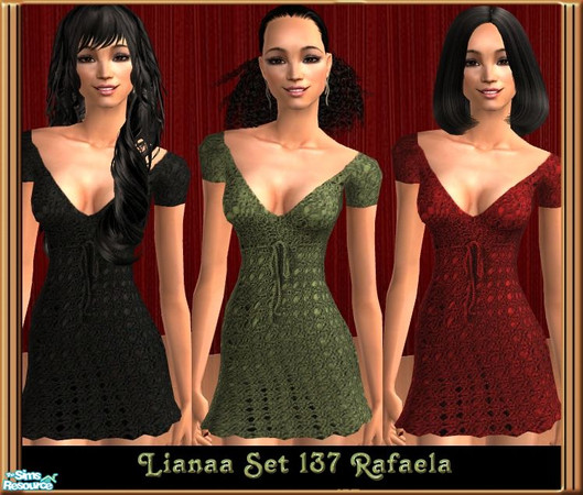 Sims 2 — Set 137 Rafaela by Lianaa — Set 137 Rafaela - crochet mini dress