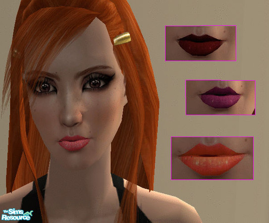 Sims 2 — Glossy Lips by Dark_Angelx by Dark_Angelx — A new set of lips for your sims. Give credit for these if you use