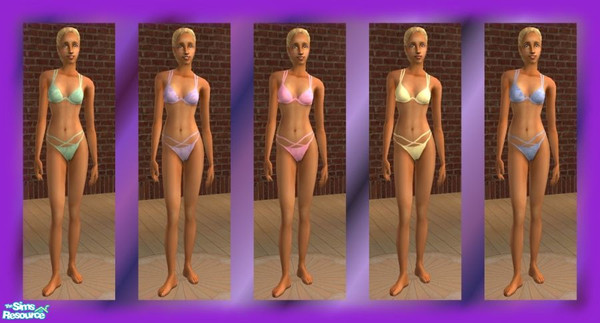 Sims 2 — Pastel Bikini by sweetokie80 — Ive always loved this style bikini, and thought some of ya'll would like the