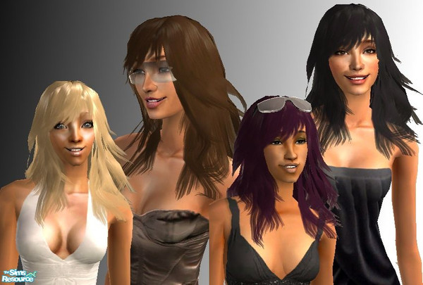 Sims 2 — Medium Layered Hair Set by nikisatez05 — 