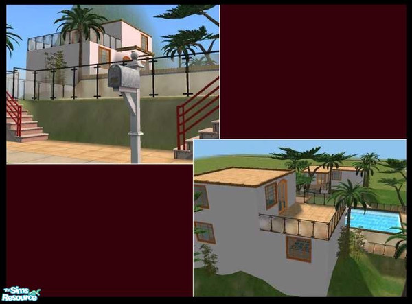 Sims 2 — 27 paridise point by crap_connector — this house is a small but great house with a pool,spa and a setting. all