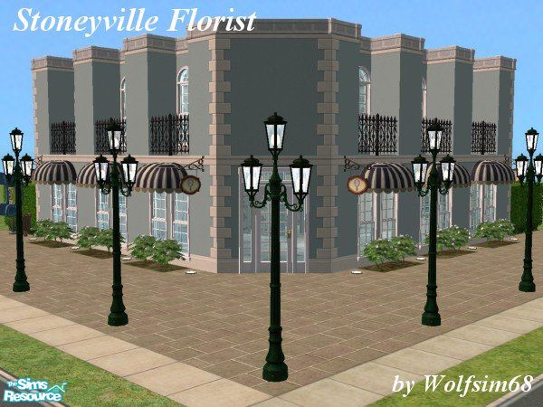Sims 2 — Stoneyville Florist by Wolfsim68 — Brighten someone\'s day with an arrangement of gorgeous flowers or a